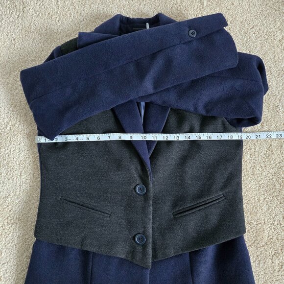 Faux vest colorblock coat - Picture 5 of 13